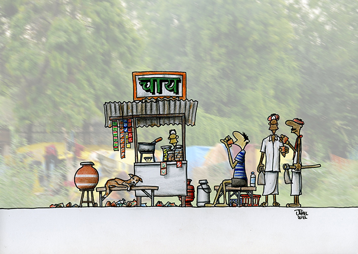 Roadside tea stall